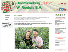 Tablet Screenshot of boomkwekerijroelofs.nl